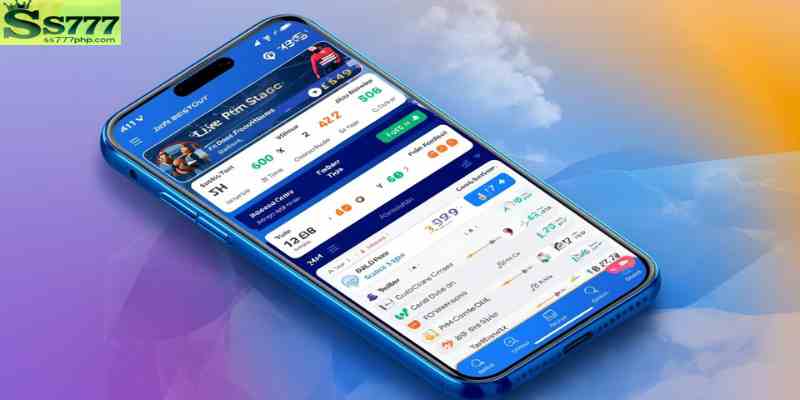  Illustration of a modern mobile betting interface with live odds and streaming support