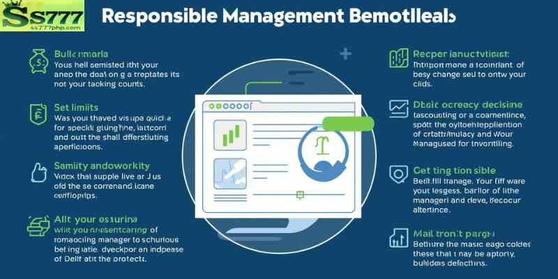Illustration of responsible bankroll management while betting online