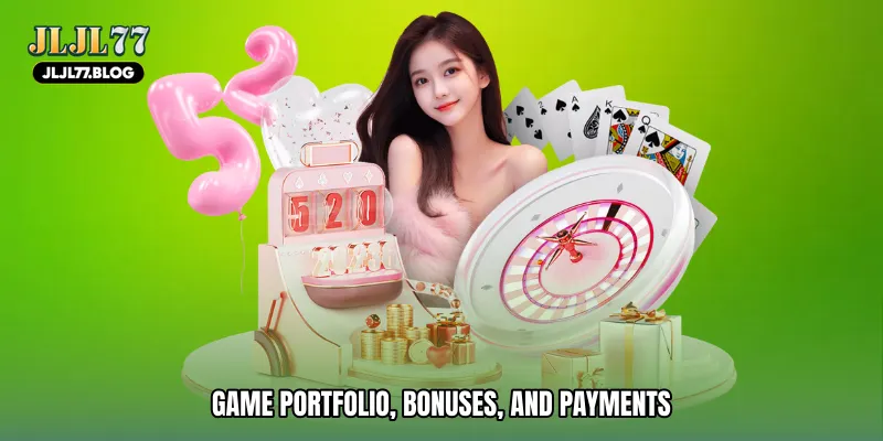 Game Portfolio, Bonuses, and Payments
